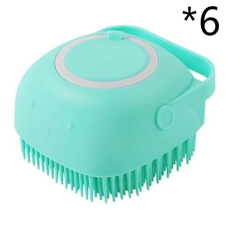 Silicone Dog Bath Massage Shampoo Cleaning Brush