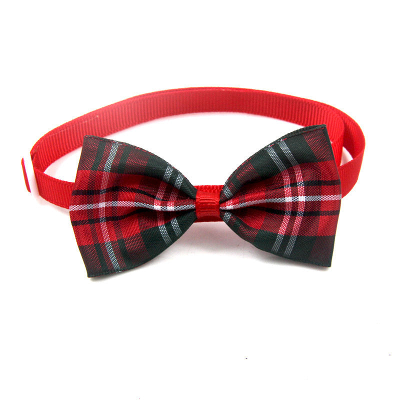 Plaid Tie Cat Dog