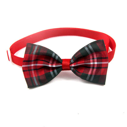 Plaid Tie Cat Dog