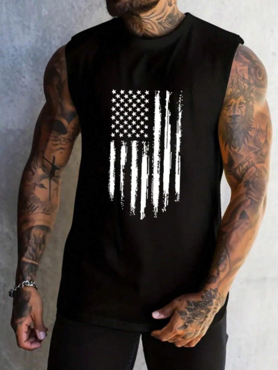 Men's Fashion Sports Style Sleeveless Tee
