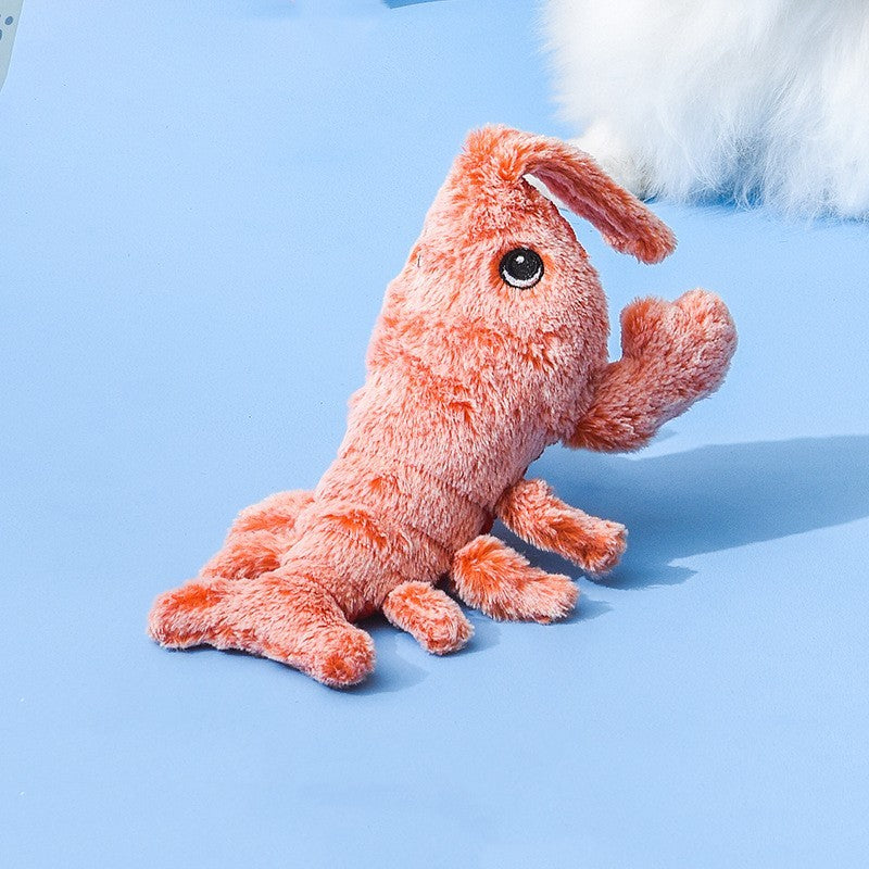 Pet Toys Electric Jumping USB Lobster