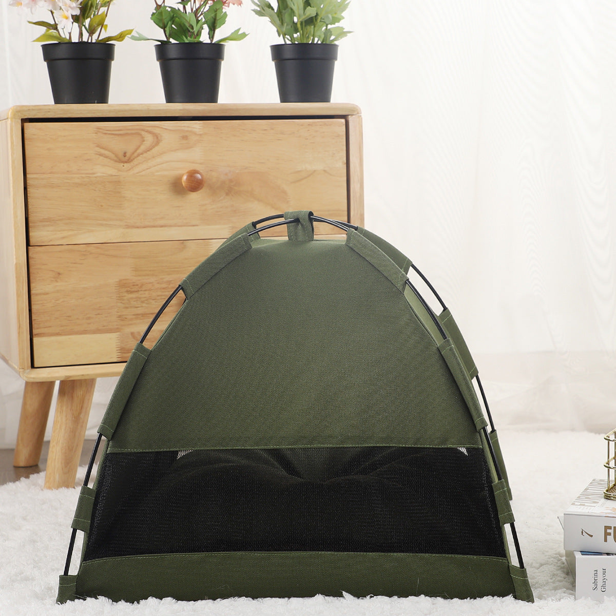 Cat Tent Cooling Mat Camping  Bed With Cushion