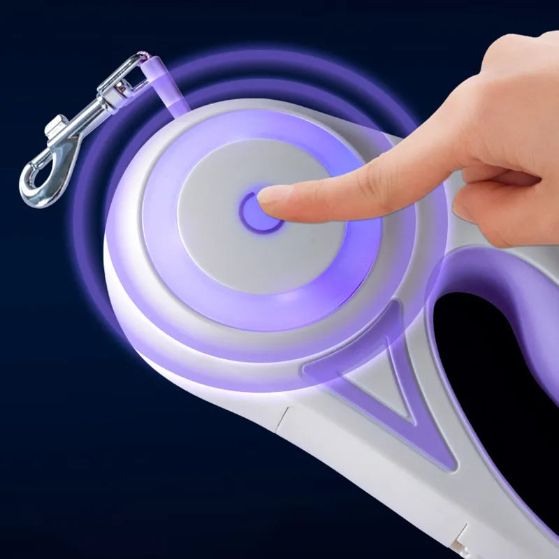 3 And 5M Dog Leash Light Retractable Pet Leads