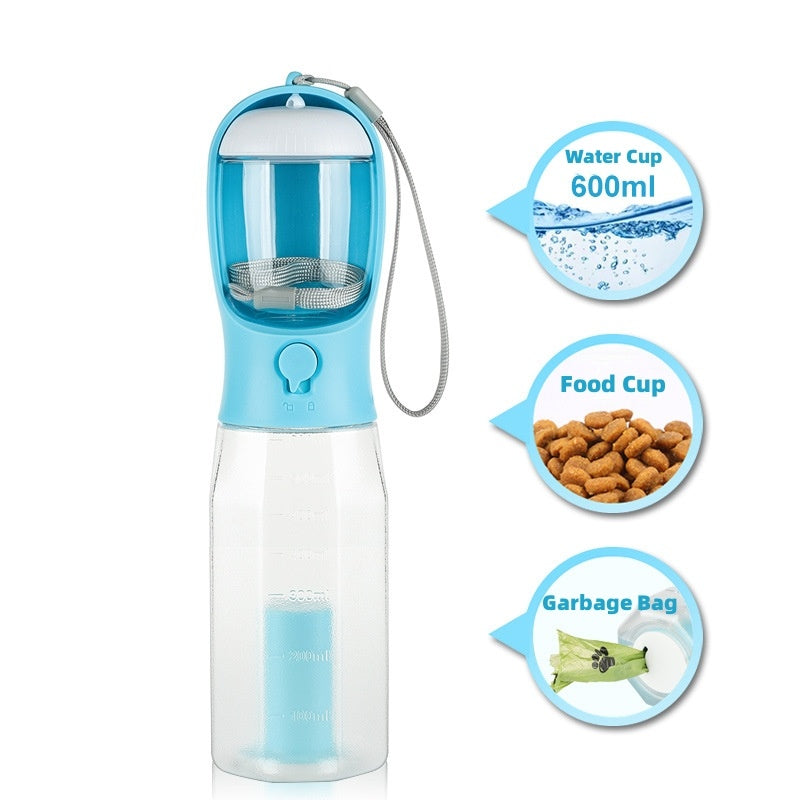 3 In 1 Leak-proof Multifunctional Dog Water Bottle Pet Products