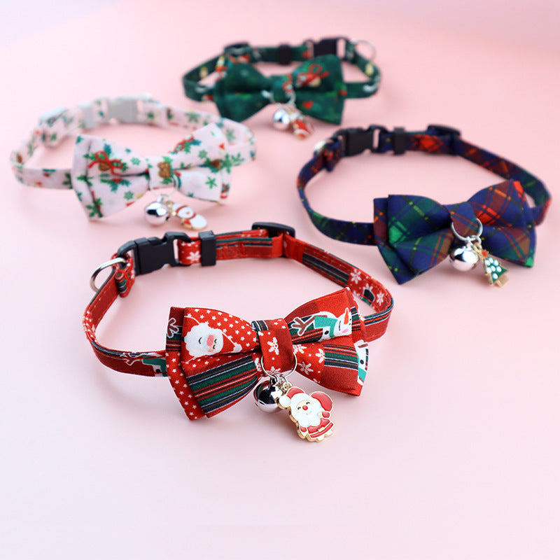 Bow Tie Christmas Fashion Pet Collar