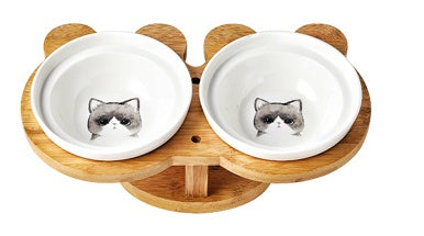 Ceramic Raised Cat Bowl