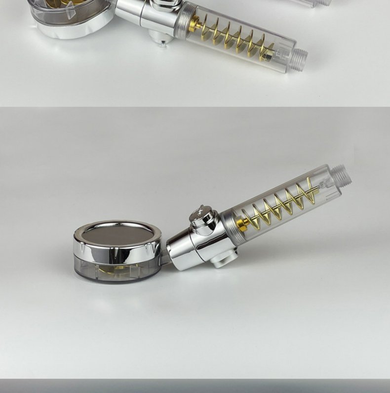 Supercharged Shower Head Twin-turbo