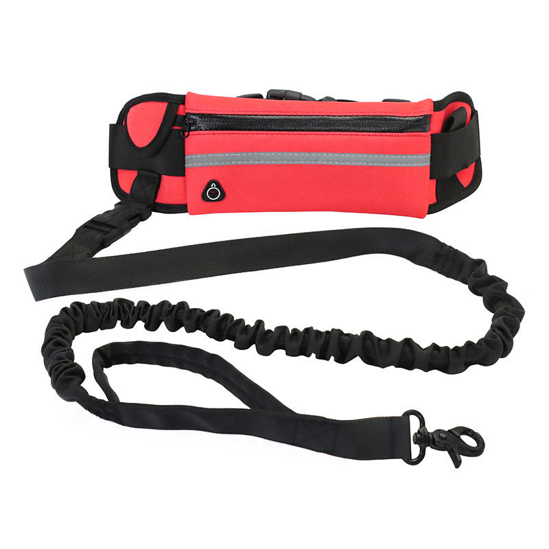 Hands Free Dog Leash And Training Belt With Shock Absorbing Bungee/Up to 180 lbs