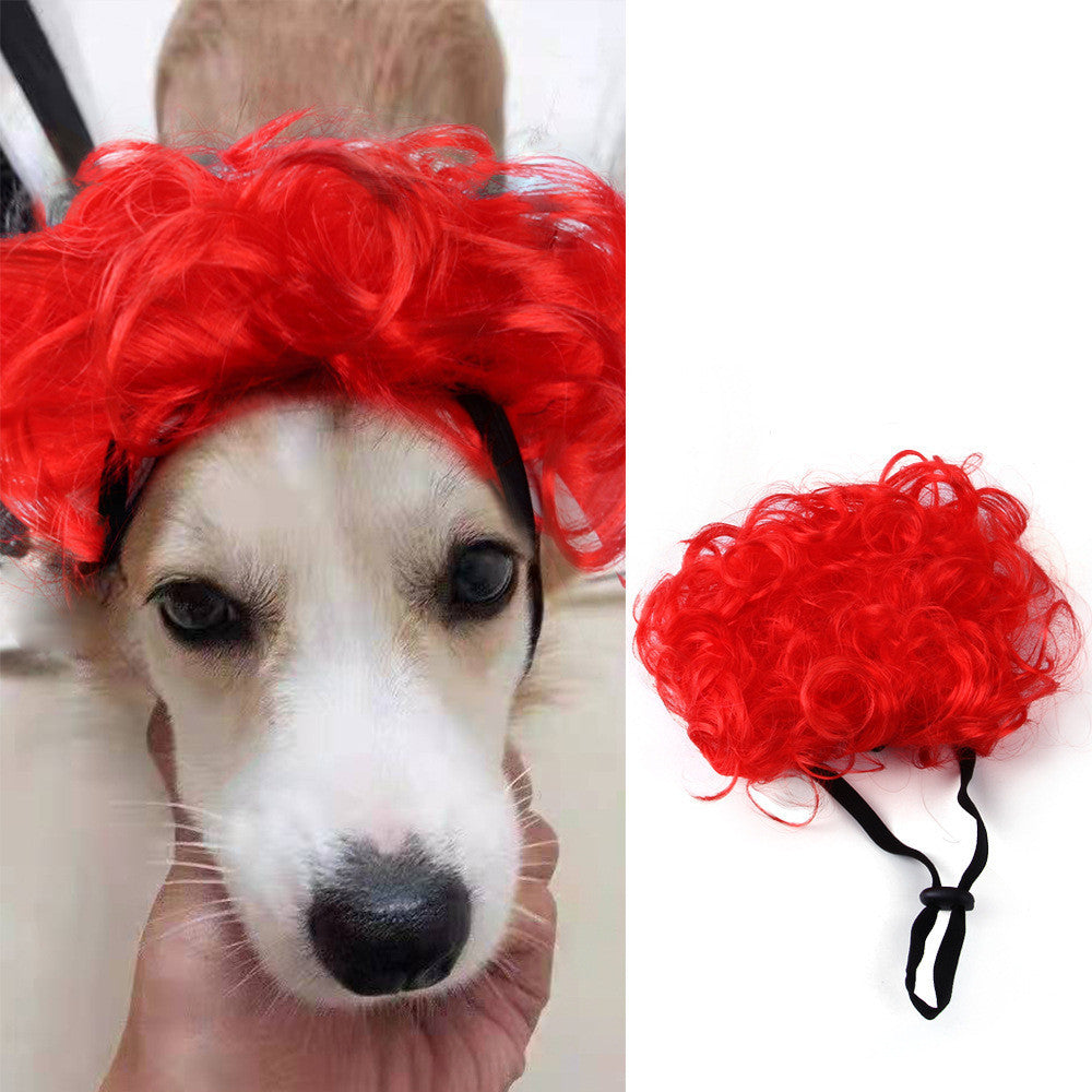 Halloween Christmas Pet Wig Pet Hair Accessories