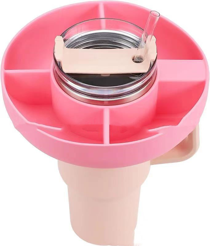 Reusable Snack Container 4 Compartment Snack Platters for 40 oz Cup