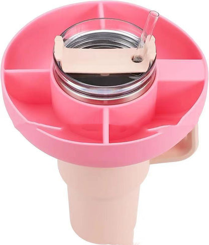 Reusable Snack Container 4 Compartment Snack Platters for 40 oz Cup
