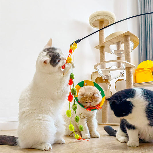 Bite Resistant Knot High Tease Cat Stick