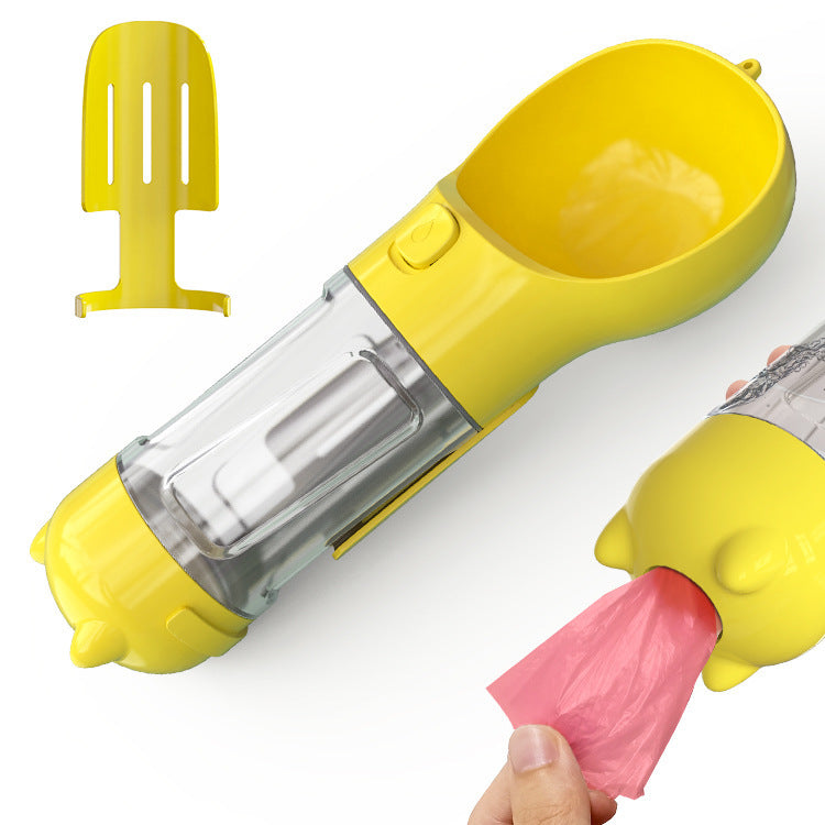 3 In 1 Poop Dispenser Puppy Pet Travel Drinking Bowls