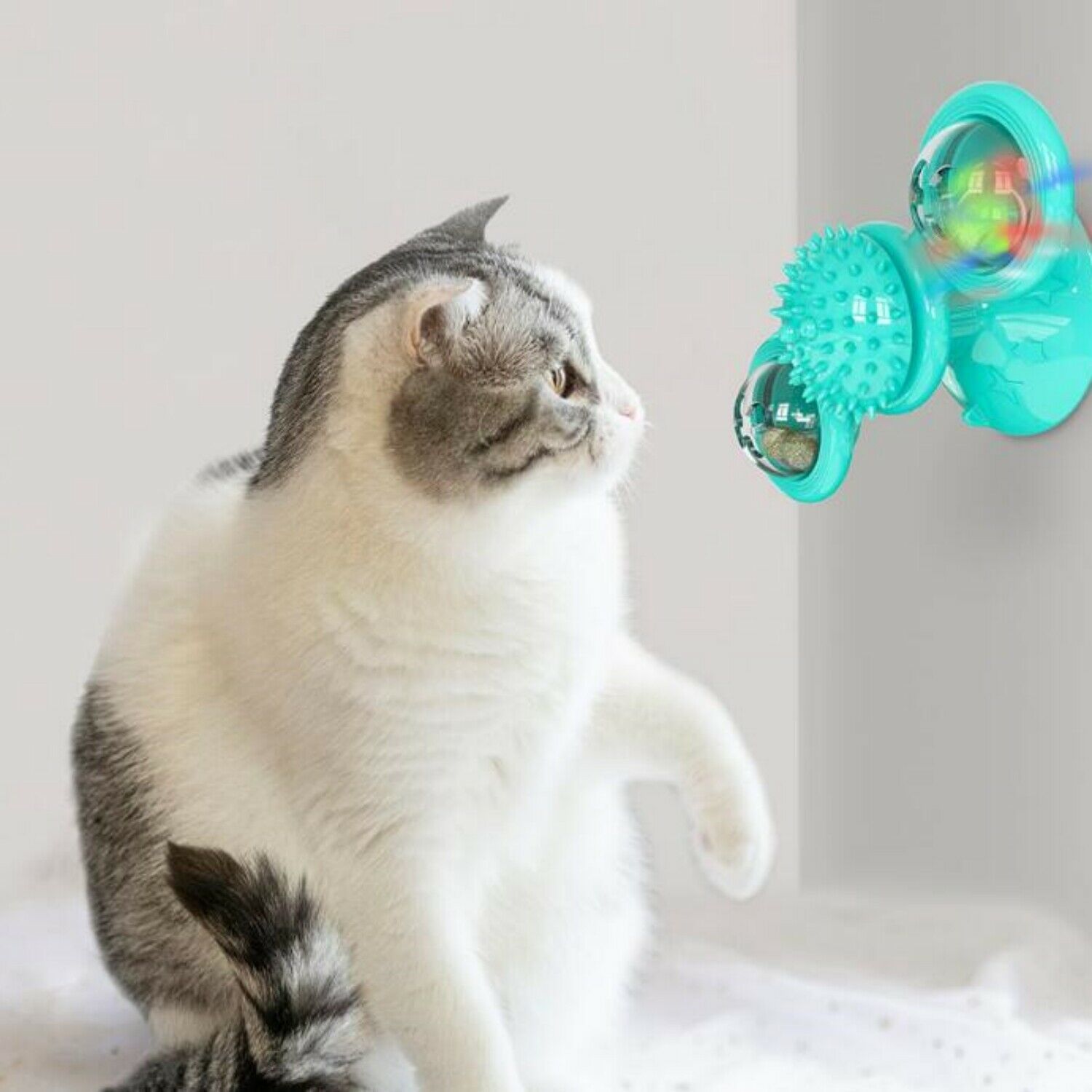 New Windmill Cat Toys Cute Rotating Interactive Cat Toy
