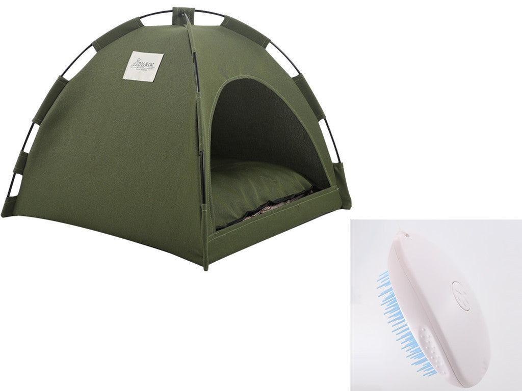 Cat Tent Cooling Mat Camping  Bed With Cushion