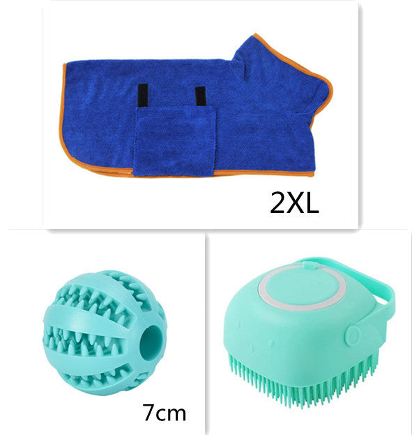 Silicone Dog Bath Massage Shampoo Cleaning Brush