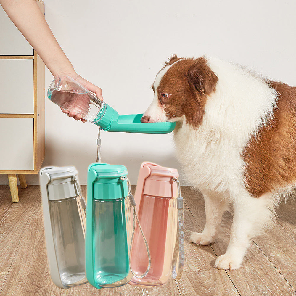 Pet Water Cup Portable Folding Dog Water Bottle 550ml