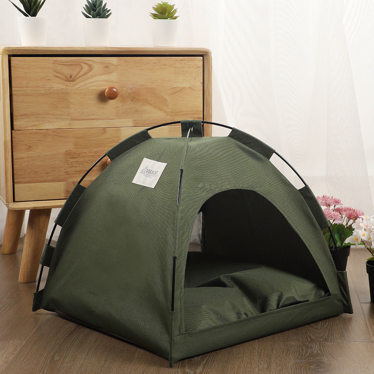 Cat Tent Cooling Mat Camping  Bed With Cushion